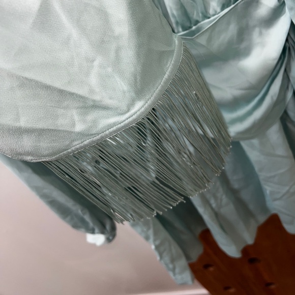 BCBG Fringe Tie Romper in Harbor - Picture 12 of 12